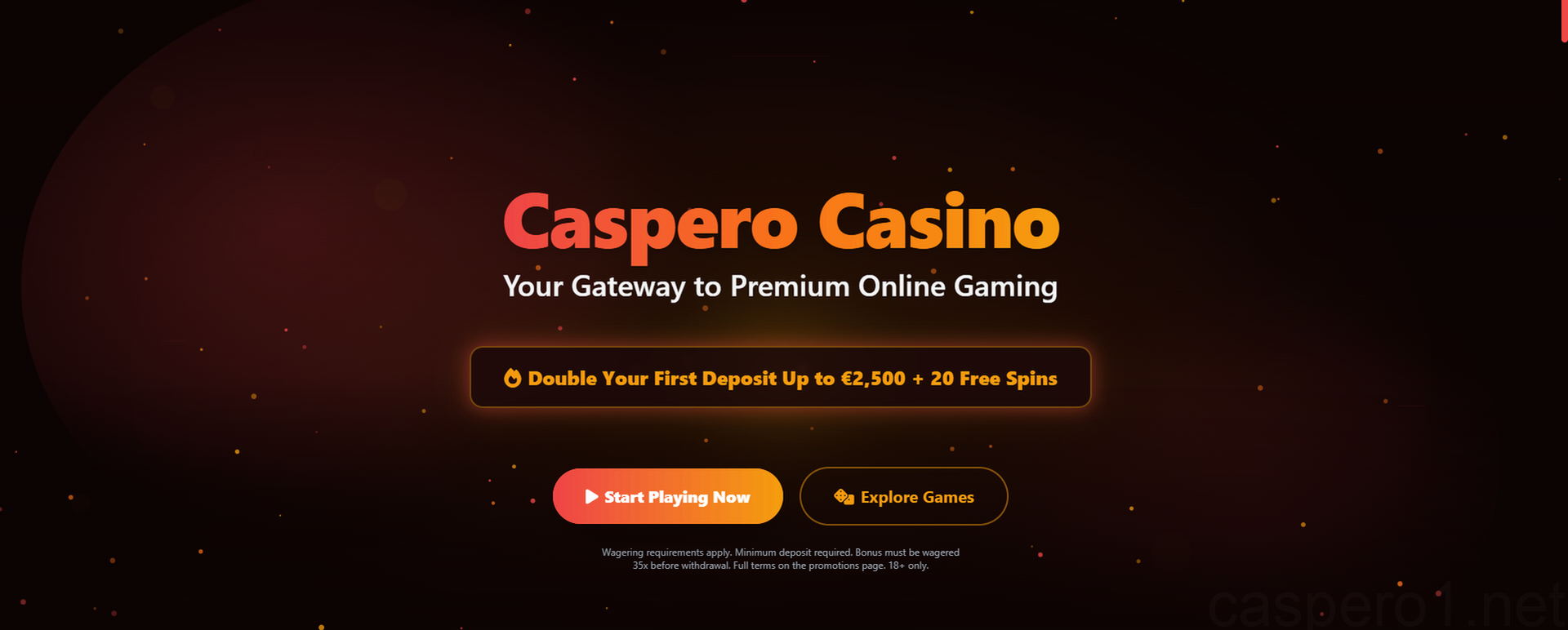 Caspero Casino Üdvözlő Bónusz